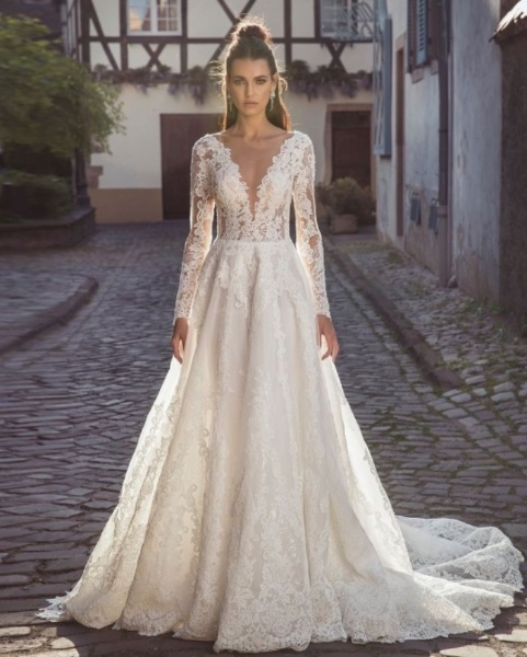 Royal Lace and Tulle Bridal Collection Wedding Dress